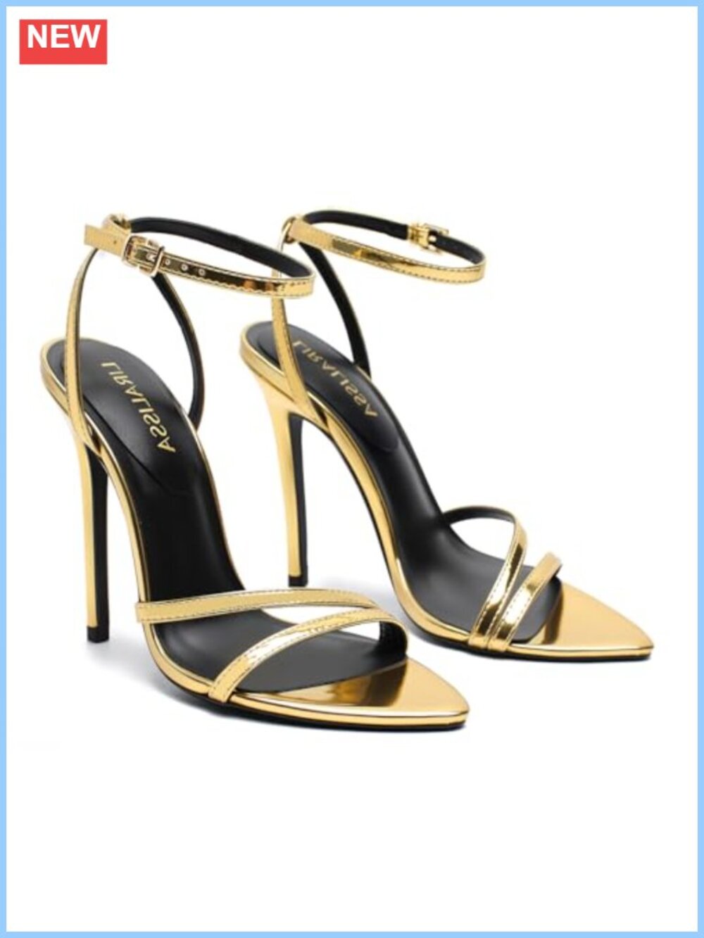 Women's Strappy Lace Up Stiletto Sandals 4.5 Inch Peep Toe Heels